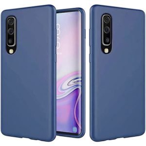 Husa de lux din silicon pentru Samsung Galaxy A50 - Albastra