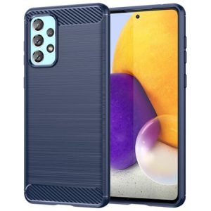 Карбонов гръб за Samsung Galaxy A73 - Син - imagine 1