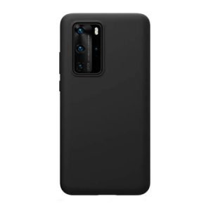 Луксозен силиконов калъф за Huawei P40 Pro - Черен