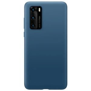 Луксозен силиконов калъф за Huawei P40 - Син - Изображение 2
