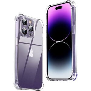 Противоударен силиконов гръб за iPhone 14 Pro Max - Прозрачен