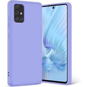 Луксозен силиконов калъф за Samsung Galaxy A71 - Лилав