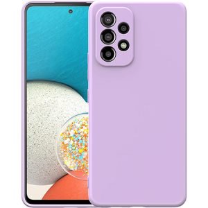 Husă de lux din silicon pentru Samsung Galaxy A52 5G - violet