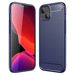 Spate din carbon pentru iPhone 13 Mini - Albastru