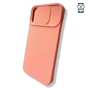 Силиконов калъф с протектор за камера за iPhone 14 - Розов - imagine 1