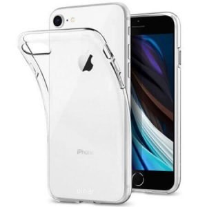 Husă din silicon ultra subțire pentru iPhone SE 2020 - Transparentă