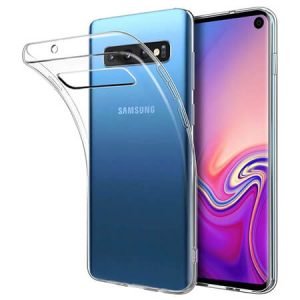 Husa ultra-subtire din silicon pentru Samsung Galaxy S10 - Transparenta