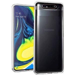 Husa din silicon ultra subtire pentru Samsung Galaxy A80 - Transparenta