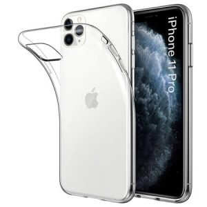 Husă ultra subțire din silicon pentru iPhone 11 Pro - Transparentă
