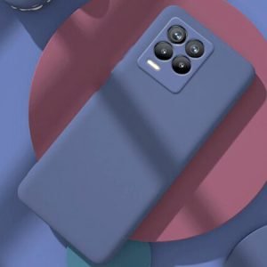 Husă de lux din silicon pentru Realme 8 - Albastru