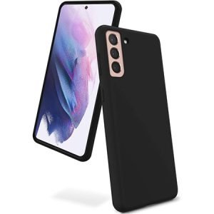 Husă de lux din silicon pentru Samsung Galaxy S21 5G - neagră
