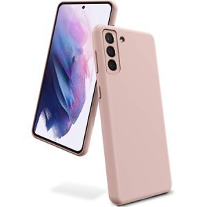 Husă din silicon de lux pentru Samsung Galaxy S21 5G - Aur roz