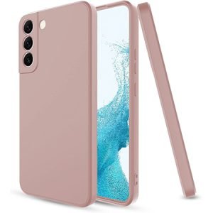 Husă de lux din silicon pentru Samsung Galaxy S22 5G - Aur roz