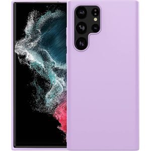 Husă de lux din silicon pentru Samsung Galaxy S22 Ultra 5G - violet