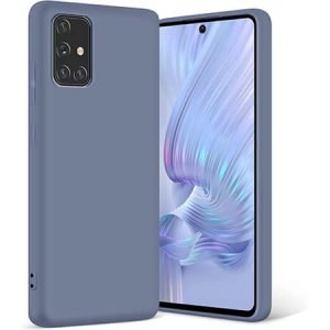 Луксозен силиконов калъф за Samsung Galaxy A71 - Син