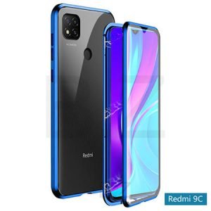 360° Стъклен магнитен кейс за Xiaomi Redmi 9C - imagine 4