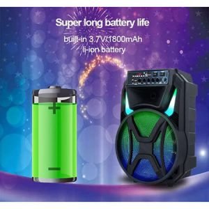 Караоке тонколона 12" инча с безжичен микрофон - MD13-12L - imagine 4