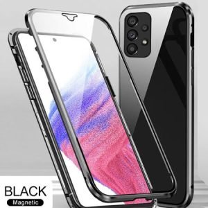 360° Стъклен магнитен кейс за Samsung Galaxy A13 - imagine 2