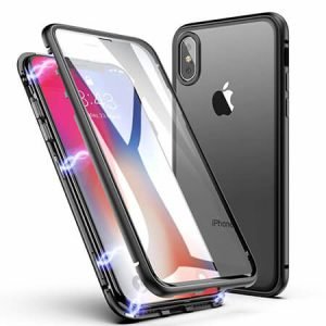 360° Стъклен магнитен кейс за iPhone XS Max - imagine 1
