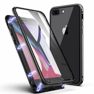 360° Стъклен магнитен кейс за iPhone 8 Plus - imagine 1