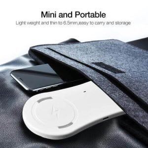 Безжично зарядно устройство 2в1 Qi Wireless Charger - Бяло - imagine 6
