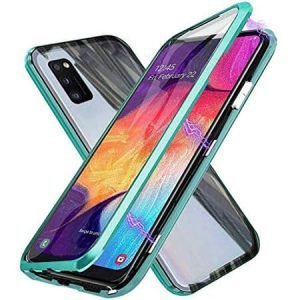 360° Стъклен магнитен кейс за Samsung Galaxy A41 - imagine 2