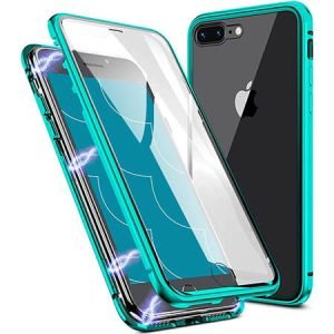 360° Стъклен магнитен кейс за iPhone 8 Plus - imagine 2