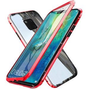 360° Стъклен магнитен кейс за Huawei Mate 20 Pro - imagine 2