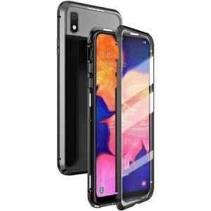 360° Стъклен магнитен кейс за Samsung Galaxy A10 - imagine 1
