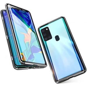 Husa magnetica din sticla 360° pentru Samsung Galaxy A21s
