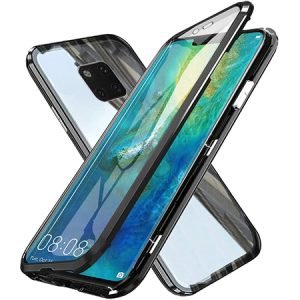 360° Стъклен магнитен кейс за Huawei Mate 20 Pro - imagine 1