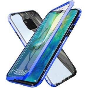 360° Стъклен магнитен кейс за Huawei Mate 20 Pro - imagine 3