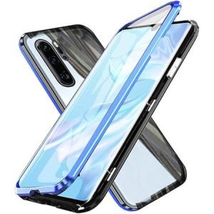 360° Стъклен магнитен кейс за Huawei P30 - imagine 2