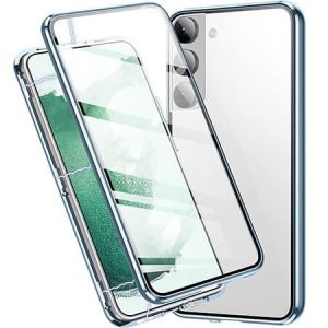 360° Стъклен магнитен кейс за Samsung Galaxy S22 - imagine 4