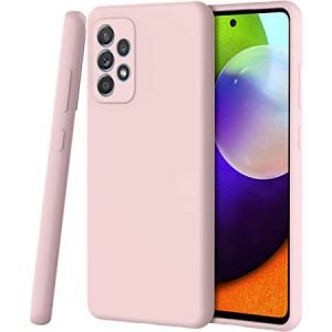 Луксозен силиконов калъф за Samsung Galaxy A52s 5G - Розово Злато - imagine 1