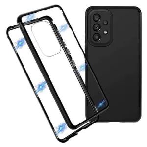 Husa magnetica din sticla 360° pentru Samsung Galaxy A53