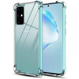 Противоударен силиконов гръб за Samsung Galaxy S20 Plus - Прозрачен - imagine 1