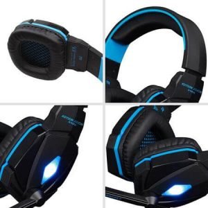 LED Gaming Слушалки за компютър KOTION EACH G4000 - Сини - imagine 3