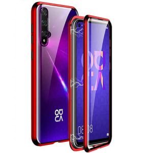 360° Стъклен магнитен кейс за Huawei Nova 5T - imagine 3