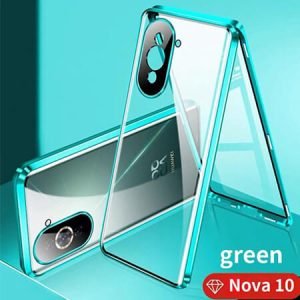 360° Стъклен магнитен кейс за Huawei Nova 10 - imagine 2