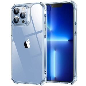 Противоударен силиконов гръб за iPhone 13 Pro - Прозрачен - imagine 1