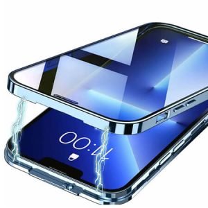 360° Стъклен магнитен кейс за iPhone 13 - imagine 6