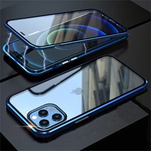 360° Стъклен магнитен кейс за iPhone 13 Pro - imagine 5