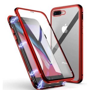 360° Стъклен магнитен кейс за iPhone 8 Plus - imagine 3