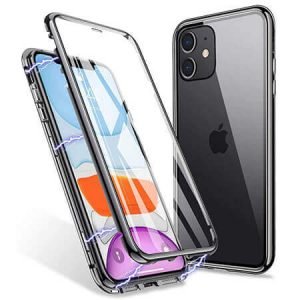 360° Стъклен магнитен кейс за iPhone 12 Mini - imagine 1