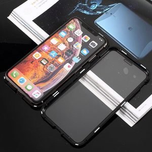 360° Стъклен магнитен кейс за iPhone XS Max - imagine 2