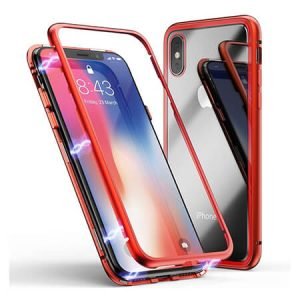 360° Стъклен магнитен кейс за iPhone XS Max - imagine 3