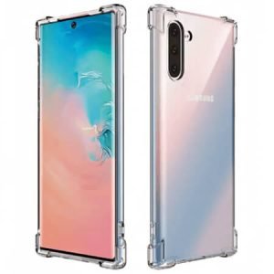 Противоударен силиконов гръб за Samsung Galaxy Note 10 - Прозрачен - imagine 1