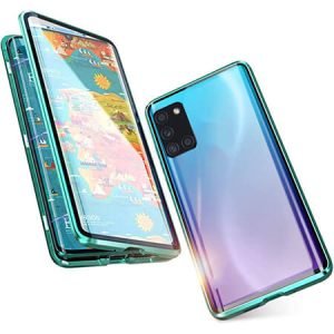 360° Стъклен магнитен кейс за Samsung Galaxy A71 - imagine 4