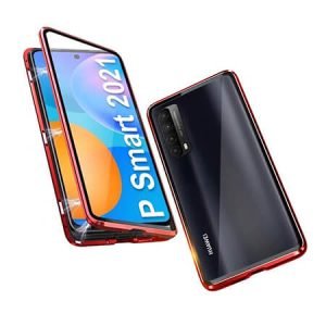 360° Стъклен магнитен кейс за Huawei P Smart 2021 - imagine 2